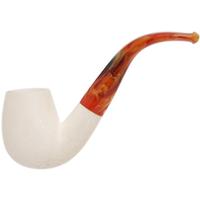 AKB Meerschaum Lattice Bent Egg (with Case)