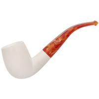 AKB Meerschaum Smooth Bent Billiard (with Case)