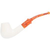 AKB Meerschaum Smooth Bent Brandy (with Case)