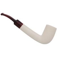 AKB Meerschaum Spot Carved Bent Stack (with Case)