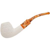 AKB Meerschaum Lattice Bent Brandy (with Case)