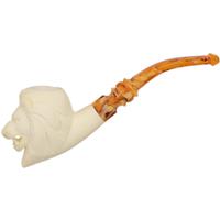 AKB Meerschaum Carved Lion (with Case)