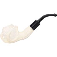 AKB Meerschaum Carved Dragon Claw with Lattice Egg (Mcinar) (with Case)