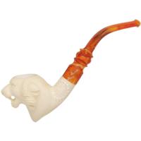 AKB Meerschaum Carved Tiger (with Case)