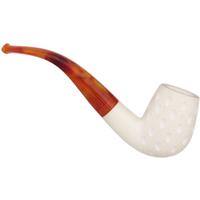 AKB Meerschaum Lattice Bent Egg (with Case)