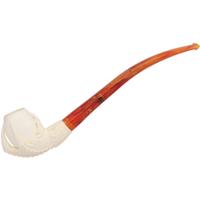 AKB Meerschaum Carved Dragon Claw with Egg (Selver) (with Case)