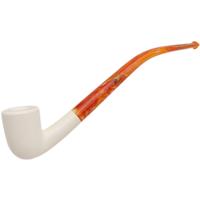 AKB Meerschaum Smooth Bent Billiard (Erdogan) (with Case)