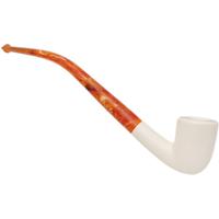 AKB Meerschaum Smooth Bent Billiard (Erdogan) (with Case)