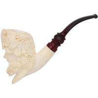 AKB Meerschaum Carved Laughing Bacchus (Erdogan) (with Case)