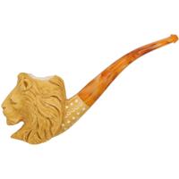 AKB Meerschaum Carved Lion (A. Cevik) (with Case)
