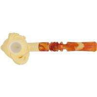 AKB Meerschaum Carved Skull with Hat (A. Cevik) (with Case)