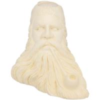 AKB Meerschaum Carved Bearded Man with Pipe (with Case)