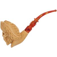 AKB Meerschaum Carved Pirate Skull with Eyepatch (Ali) (with Case)