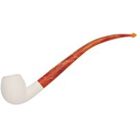 AKB Meerschaum Rusticated Bent Egg (with Case)