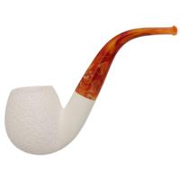 AKB Meerschaum Rusticated Bent Brandy (with Case)