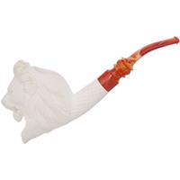 AKB Meerschaum Carved Lion (with Case)