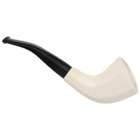 AKB Meerschaum Smooth Paneled Horn (with Case)
