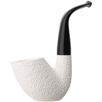 AKB Meerschaum Rusticated Bent Egg Sitter (with Case)