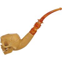 AKB Meerschaum Carved Skull (with Case)