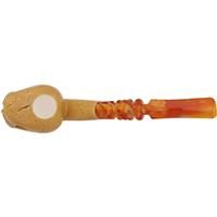 AKB Meerschaum Carved Skull (with Case)