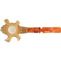 AKB Meerschaum Carved Skull with Jester Hat (with Case)