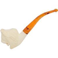 AKB Meerschaum Carved Lion (with Case)