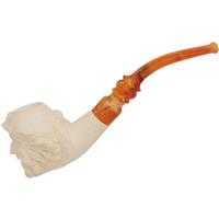 AKB Meerschaum Carved Pirate with Eyepatch (with Case)