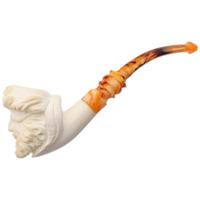 AKB Meerschaum Carved Laughing Pirate (with Case)