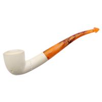 AKB Meerschaum Carved Floral Bent Dublin