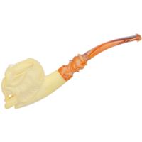 AKB Meerschaum Carved Demon (Selver)