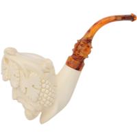 AKB Meerschaum Carved Laughing Bacchus (with Case and Tamper)