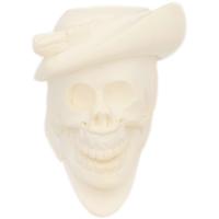 AKB Meerschaum Carved Skull with Hat (with Case)
