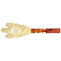 AKB Meerschaum Carved Dragon Claw Holding Egg (Ali) (with Case)