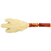 AKB Meerschaum Carved Dragon Claw Holding Egg (Ali) (with Case)