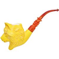 AKB Meerschaum Carved Wolf (Kenan) (with Case)