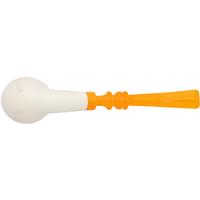 AKB Meerschaum Spot Carved Bent Brandy (Fatih) (with Case)