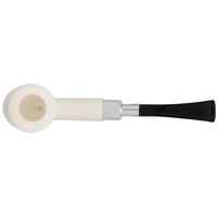 AKB Meerschaum Spot Carved Poker with Silver (with Case)