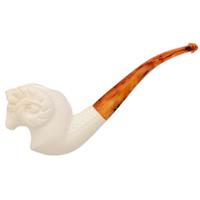 AKB Meerschaum Carved Ram (with Case)