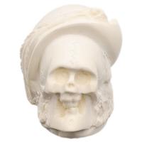 AKB Meerschaum Carved Conquistador Skull (with Case)