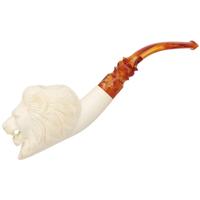 AKB Meerschaum Carved Lion (with Case)