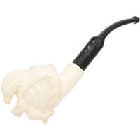 AKB Meerschaum Carved Dragon Holding Egg (with Case)
