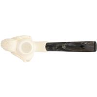 AKB Meerschaum Carved Dragon Holding Egg (with Case)