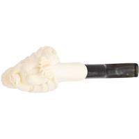 AKB Meerschaum Carved Dragon Holding Egg (with Case)