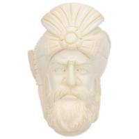 AKB Meerschaum Carved Pirate with Eyepatch Churchwarden (with Case)