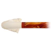 AKB Meerschaum Carved Pirate with Eyepatch Churchwarden (with Case)
