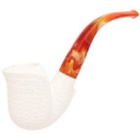 AKB Meerschaum Lattice Bent Dublin (with Case)