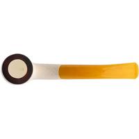 AKB Meerschaum Carved Bent Billiard (with Case)