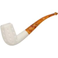 AKB Meerschaum Lattice Paneled Bent Billiard (with Case)