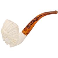 AKB Meerschaum Carved Native American Chief (with Case)