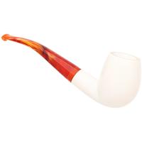 AKB Meerschaum Smooth Bent Billiard (with Case)